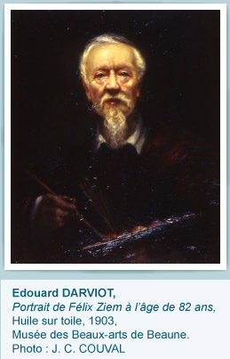 Portrait de ZIEM à 82 ans par Edouard DARVIOT