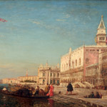 Sur le quai des Esclavons, Venise.