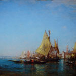 Voiliers et embarcations dans le Grand Canal à Venise