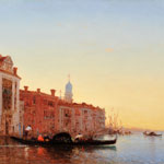 Venise, gondole sur le Grand canal